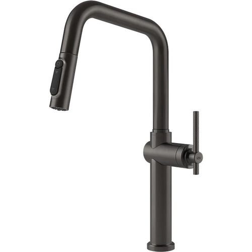 cumpără Bateria bucătărie Gessi 60852-707 Habito Black Metal Brushed PVD în Chișinău 