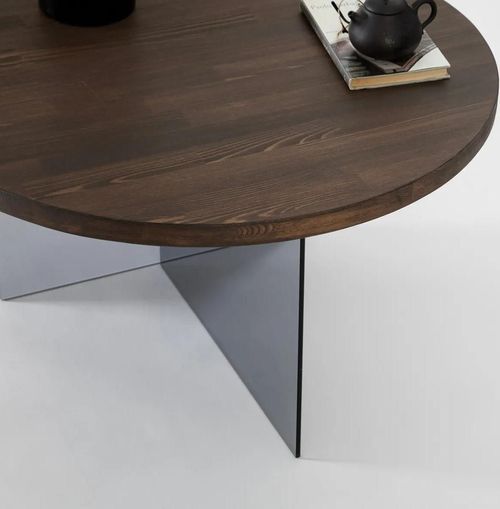 cumpără Măsuţă cafea Trendy Serenity, Nuc, Gri inchis în Chișinău 