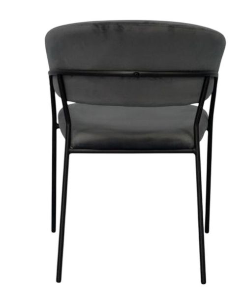 купить Стул Evelin di Costacurta YTC-097B, UF BLU-14 (Dark grey) в Кишинёве 
