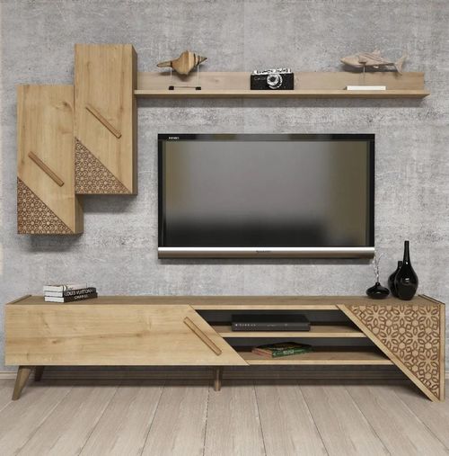 купить Стенка Trendy Beril, Stejar 180x40x37cm в Кишинёве 