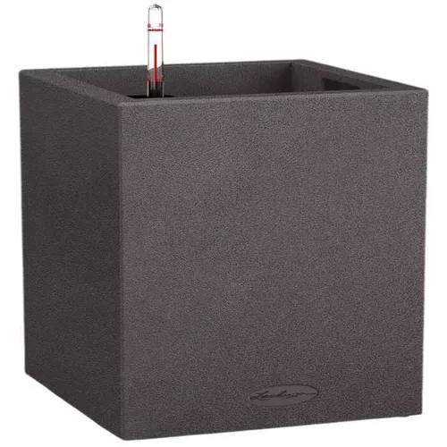 купить Цветочный горшок Lechuza Canto Stone 30 Low, Graphite Black в Кишинёве 