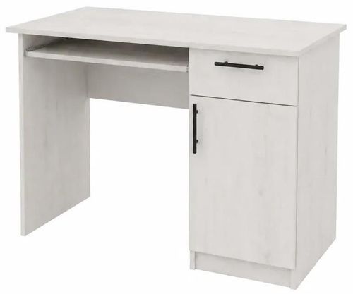купить Офисный стол Mashtab S12528 Masa cu dulapior si sertar (1000x550х750) Stejar Alb в Кишинёве 