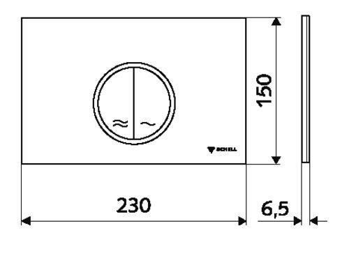 cumpără Buton rezervor WC Schell Clapeta actionare WC Montus Circum Alb (031191599) în Chișinău 