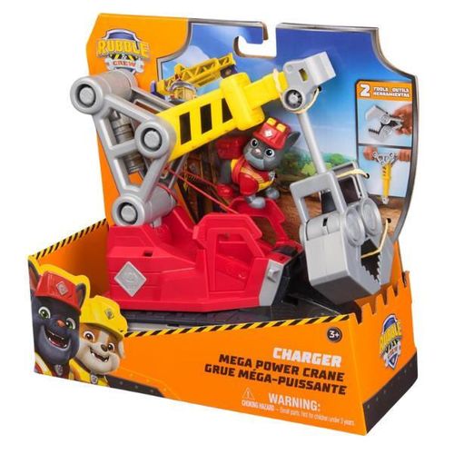 купить Машина Spin Master 6073295 Macaraua Mega cu figurină Rubble&Crew, seria Paw Patrol в Кишинёве 