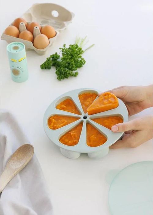 cumpără Container alimentare Premaman PRFAFX-CCC-UNQ Recipient din silicon pentru hrana cu capac Verde, 7x100ml în Chișinău 
