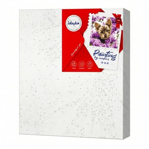 cumpără Tablou pe numere Ideyka KHO6796 40x40cm Eco, York in magnolie în Chișinău 