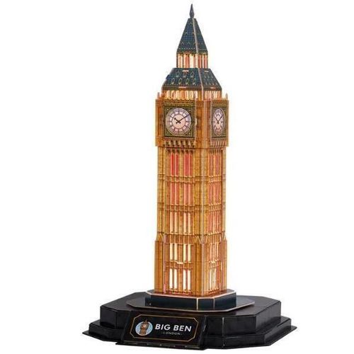cumpără Set de construcție Cubik Fun L537h 3D Puzzle Big Ben cu iluminare LED, 32 elemente în Chișinău 