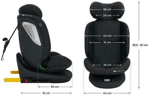 cumpără Scaun auto KinderKraft KCIGRO02BLKPL00 I-Grow 2 Plus I-Size Black în Chișinău 