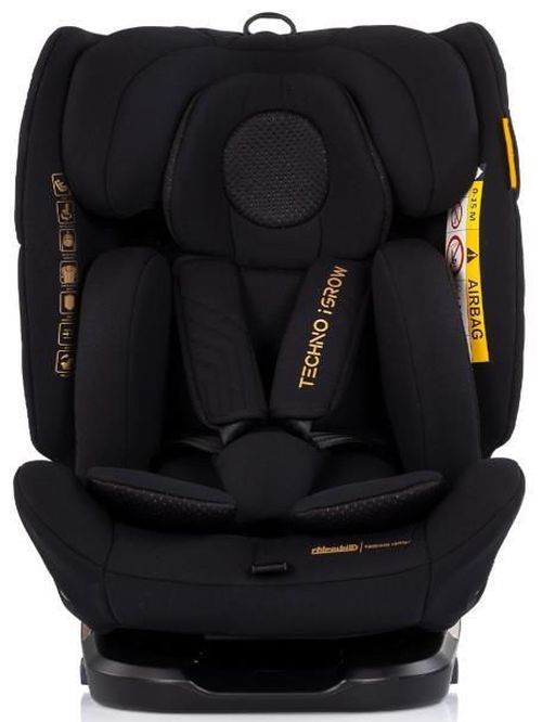 cumpără Scaun auto Chipolino STKTHG02601NO I-Size 40-150cm Isofix 360 Techno iGrow noir în Chișinău 