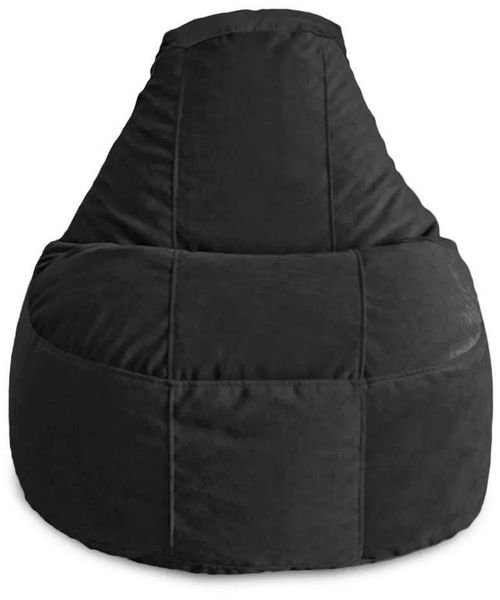 купить Кресло-мешок BeanBag BM5904, Люкс из велюра, XL, черный в Кишинёве 