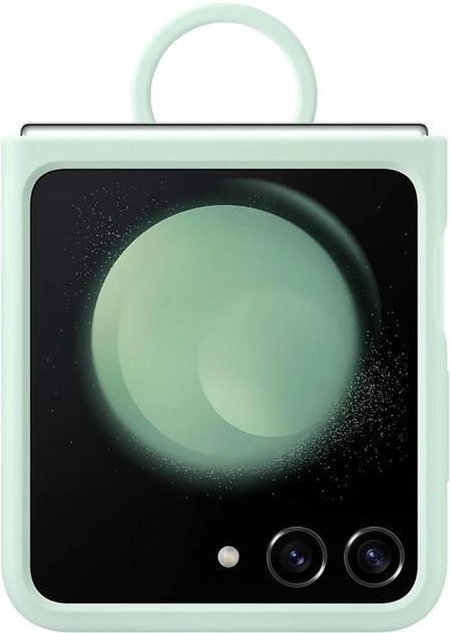 купить Чехол для смартфона Samsung EF-PF731 Galaxy Flip5 Silicone Case with Ring Ocean Green в Кишинёве 