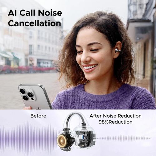купить Наушники беспроводные Ugreen 45785, Open Ear HiTune S3 | WS209, Black в Кишинёве 