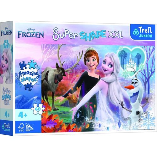 cumpără Puzzle Trefl 50010 Puzzles - 60 XXL - Dancing sisters / Disney Frozen în Chișinău 