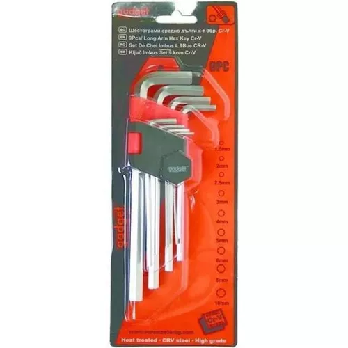 купить Набор ручных инструментов Gadget tools 390156 Set chei imbus lungi, 1.5-10 mm, 9 buc. в Кишинёве 