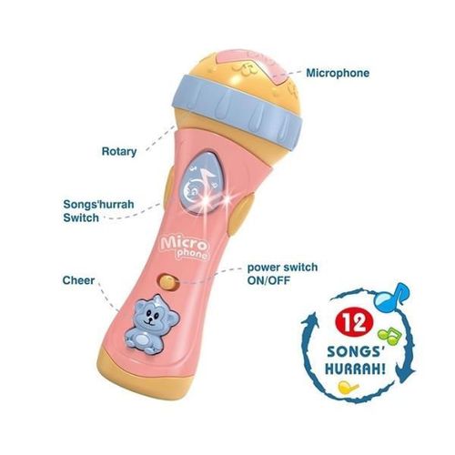 cumpără Jucărie muzicală Essa RJ2817 Microfon cu muzică și lumină (12 melodii) în Chișinău 