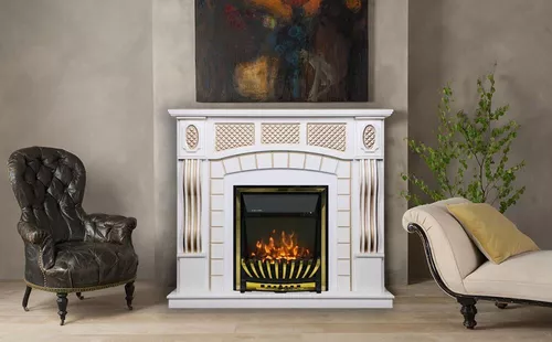 cumpără Șemineu electric ArtFlame Amsterdam & Meridian, 1120x1150x300 mm, Alb în Chișinău 