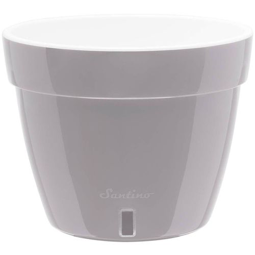 cumpără Ghiveci pentru flori Santino Asti (12.0L, Gri/Alb) în Chișinău 