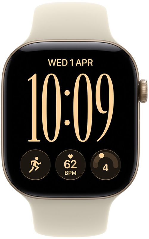 cumpără Ceas inteligent Apple Watch Series 12 GPS 46mm Light Gold Aluminium Case with Sand Sport Band S/M MJEN4 în Chișinău 
