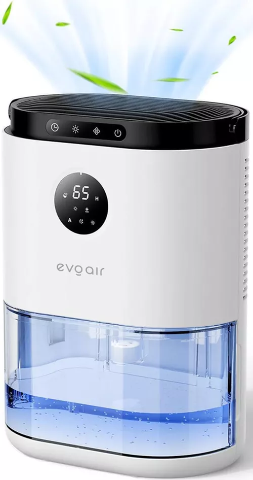 купить Осушитель воздуха EvoAir HUMIX560, 560 мл/24 ч, бесшумный, датчик влажности, 3 режима работы в Кишинёве 