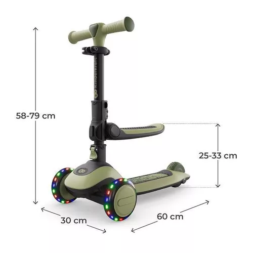 cumpără Trotinetă KinderKraft Halley 2 2in1 Green (KRHALL02GRE0000) în Chișinău 