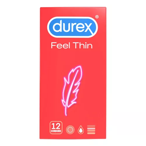 Презервативы тонкие Durex Feel Thin (12 шт) 