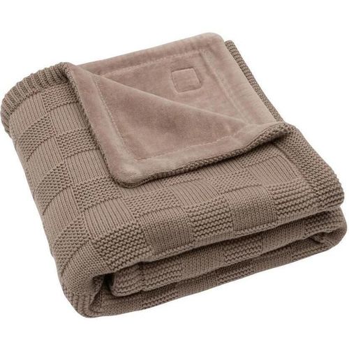 cumpără Lenjerie de pat pentru copii Jollein 517-511-68125 Paturica Box Knit Milky Coffee/Velvet GOTS, 75x100cm în Chișinău 