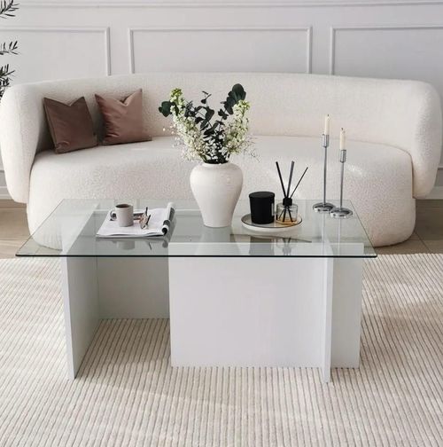 cumpără Măsuţă cafea Trendy Evadare, Alb 105x40x65cm în Chișinău 