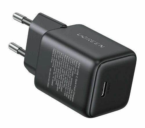 купить Зарядное устройство сетевое Ugreen 65007 GaN Type-C 3A 30W QC4.0 X513, Black в Кишинёве 