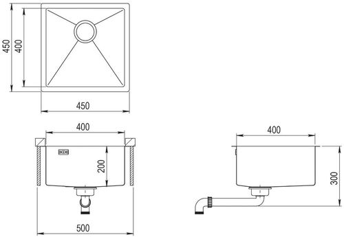 купить Мойка кухонная Helika-AquaSanita DER100X-G в Кишинёве 