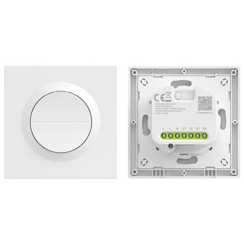cumpără Întrerupător electric Sonoff Zigbee Smart Wall Switch MINI-ZB2GS-E Mini Duo 2-Gang (Neutral Required) în Chișinău 