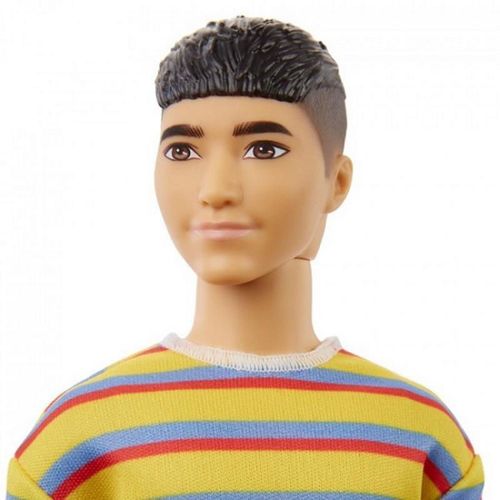 купить Кукла Barbie GRB91 Ken in pulover cu dungi в Кишинёве 