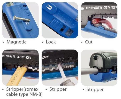 cumpără Set de scule electrice King Tony 6CB41 мультифункциональный инструмент - отвёртка, стриппер, фонарик, тестер питания în Chișinău 