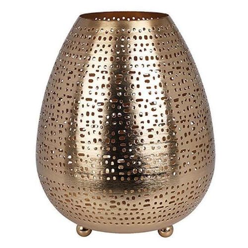cumpără Lumânare Promstore 52521 Sfesnic metalic Oval 17x23cm, auriu în Chișinău 