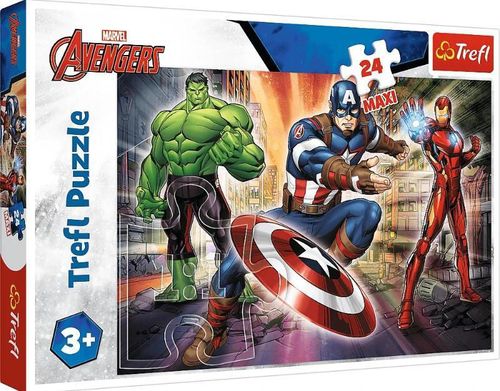 купить Головоломка Trefl 14321 Puzzles - 24 Maxi - In the world of Avengers / Disney Marvel The Avengers в Кишинёве 