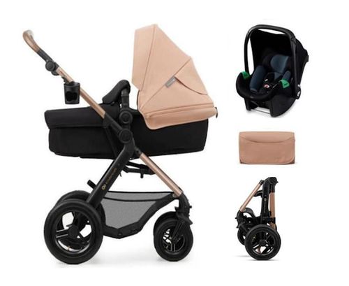 cumpără Сărucior pentru copii KinderKraft 3in1 Moov 2 Air KSMOOV02BEG0000 Sand Beige în Chișinău 