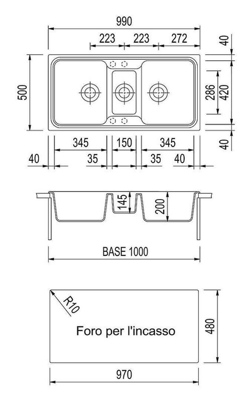 купить Мойка кухонная Plados SP0992 SPAZIO microUltragranit в Кишинёве 