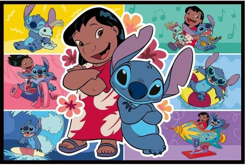 купить Головоломка Trefl 13334 Puzzles 2x200 The happy life of Stitch Disney Lilo&Stitch в Кишинёве 