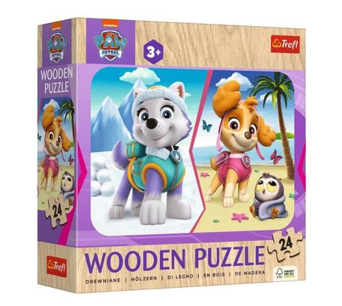 cumpără Puzzle Trefl 20266 Wooden puzzle. Patrula catelusilor, 24el în Chișinău 
