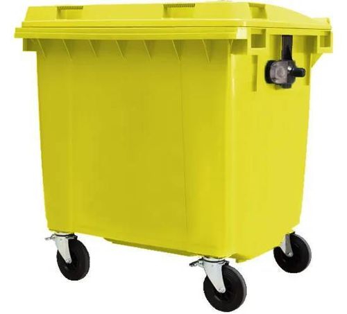 cumpără Coș de gunoi Uniplast 37223 Cos pentru transportarea deseurilor 1100 L din plastic pe roti (galben) HE în Chișinău 