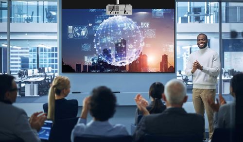 купить Проектор Optoma ZK430ST, Alb в Кишинёве 