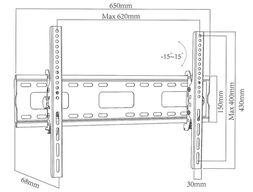 купить Крепление настенное для TV Maclean MC-421 в Кишинёве 