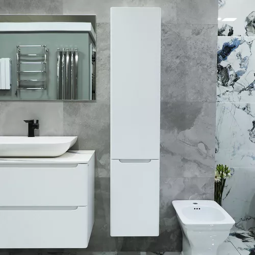 cumpără Dulap penal Bayro Bergamo 350x1600 правый белый мат în Chișinău 