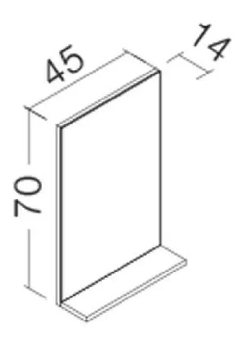 cumpără Oglindă baie Orka Duden 45 Odeon MESE (white) în Chișinău 