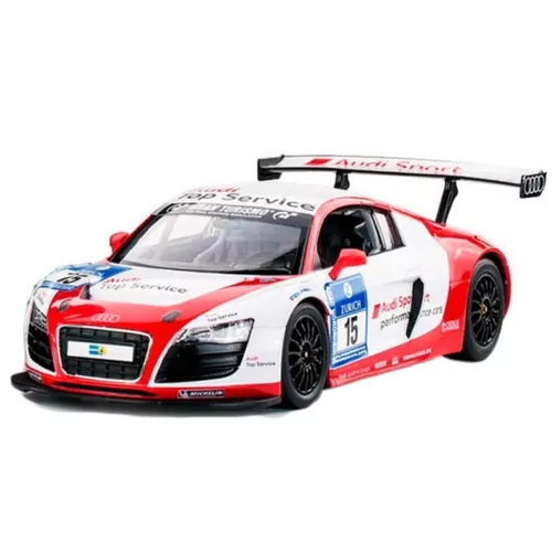 cumpără Jucărie cu telecomandă Rastar 47510-8 Audi R8 LMS Performance (cu volan, baterii), 1:14, alba/rosie, 51232 în Chișinău 
