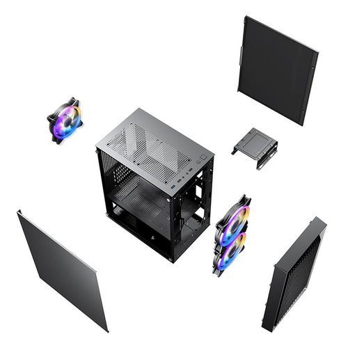 купить Корпус для ПК 1stplayer BS-2 Black, mATX w/o PSU в Кишинёве 