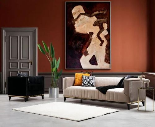 купить Диван Trendy Bellino Bej, 89x75x222cm (3 locuri) в Кишинёве 