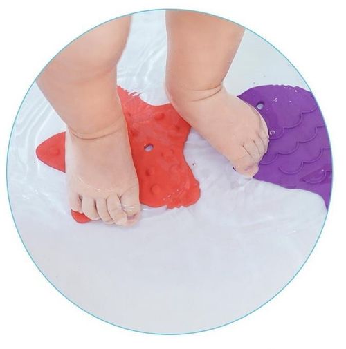 купить Коврик для ванной Roxy Kids RBM-010-12 Sea Animals, мини-коврики для ванны, яркий 12шт в Кишинёве 