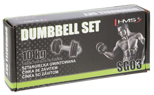 cumpără Ganteră HMS 3611 Gantera 10kg (Bara+Discuri) SG03 în Chișinău 