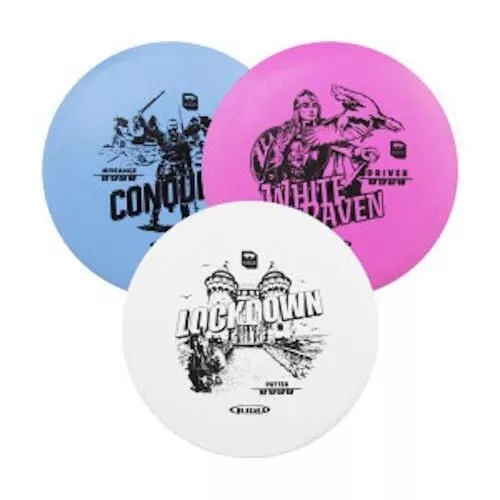 купить Спортивное оборудование Donic SL-00013830 Frizbi / Disc Golf Starter Set d=21 cm (3 buc.) TPE Schildkrot 970361 в Кишинёве 