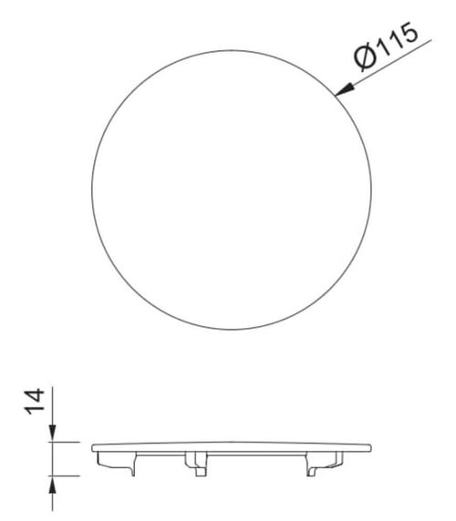 cumpără Accesoriu pentru chiuvete de bucătărie Reginox R41420 Wasteplug cover plate Nero Black în Chișinău 